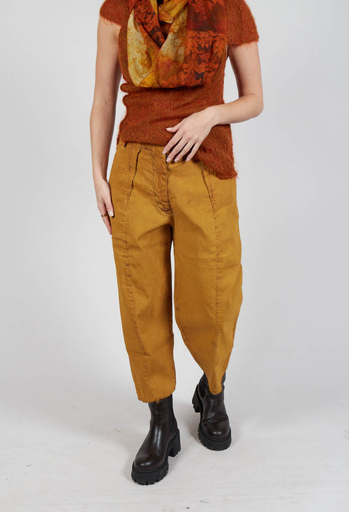 Baggy Les Trousers in Tumeric