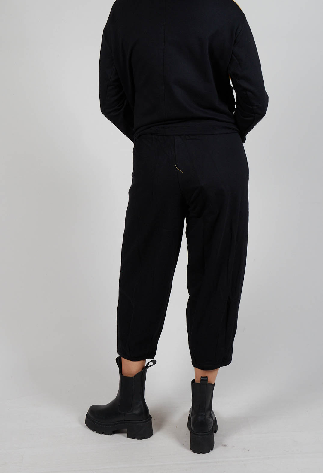 Balloon Leg Trousers in Black