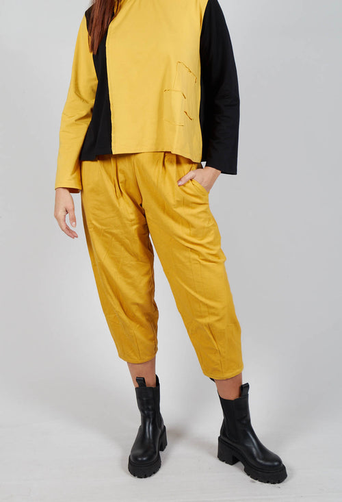 Balloon Leg Trousers in Yellow