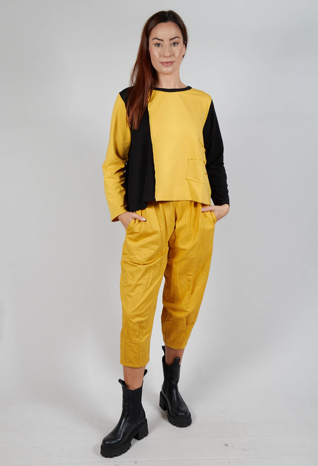 Balloon Leg Trousers in Yellow