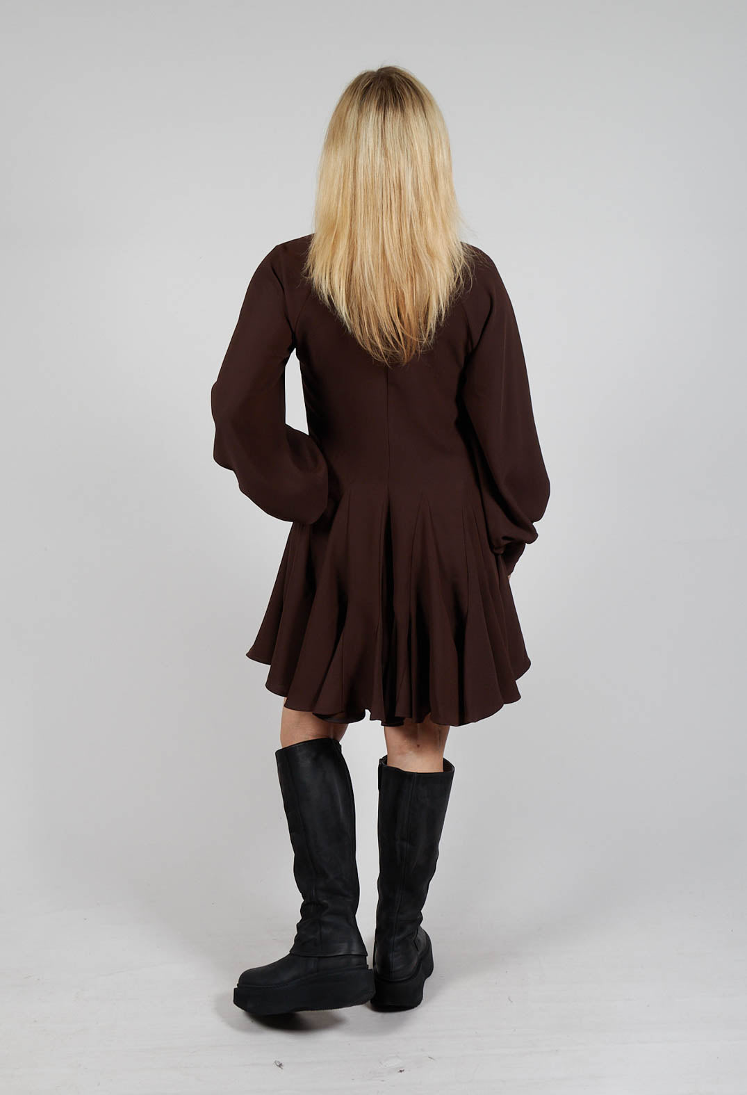 Balloon Sleeve Dress in Java