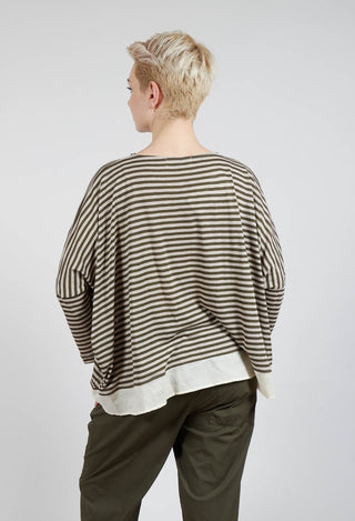 Bamboo LR Jumper in Alga Stripe