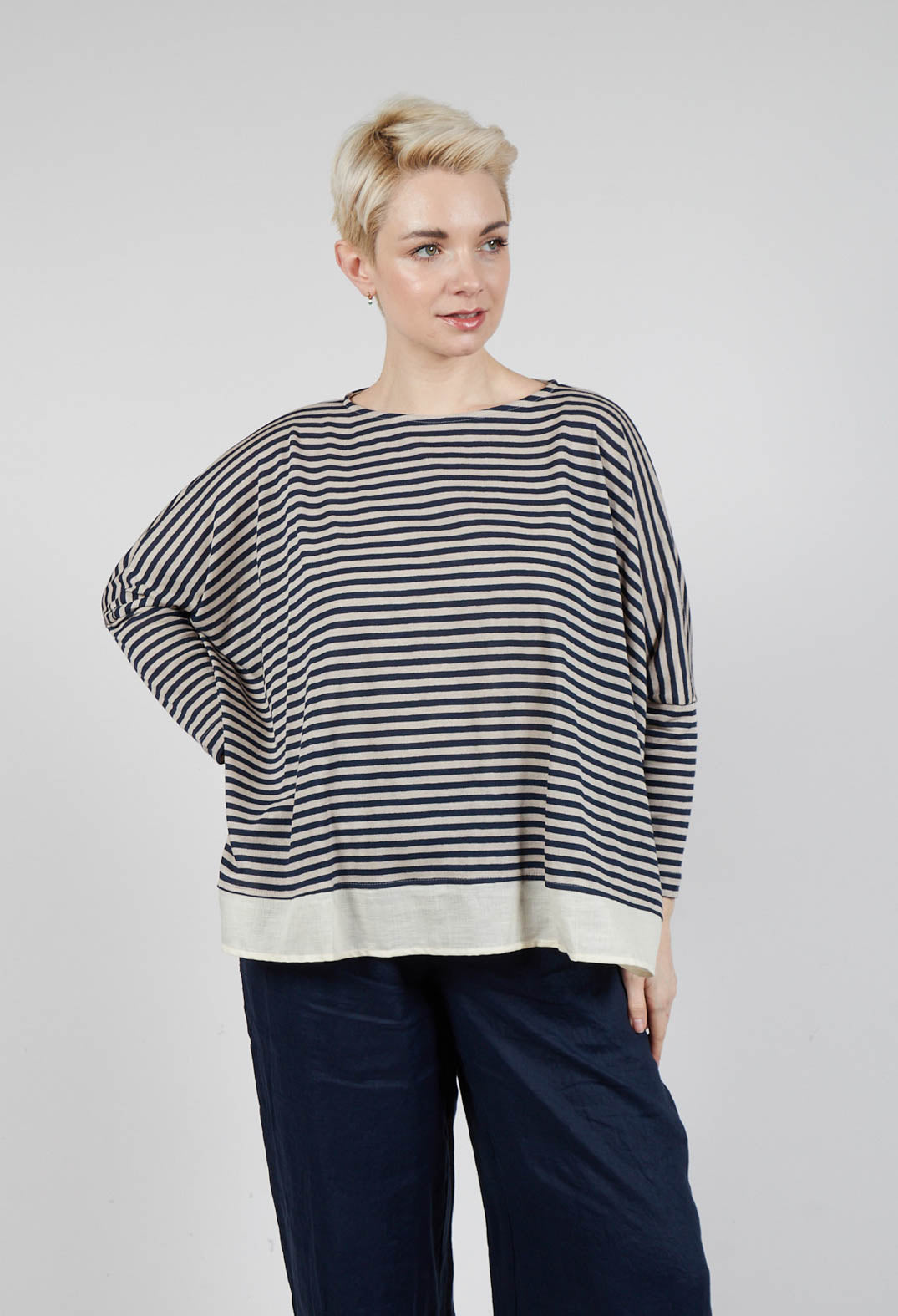 Bamboo LR Jumper in Blu Stripe