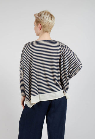 Bamboo LR Jumper in Blu Stripe