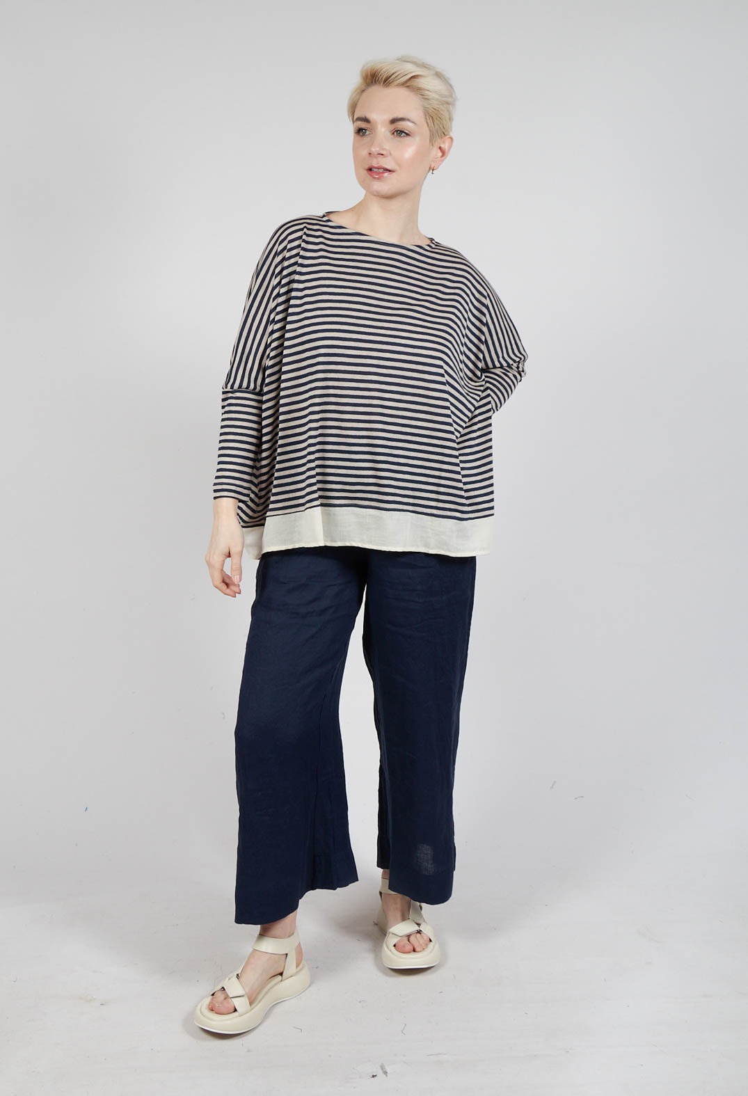 Bamboo LR Jumper in Blu Stripe