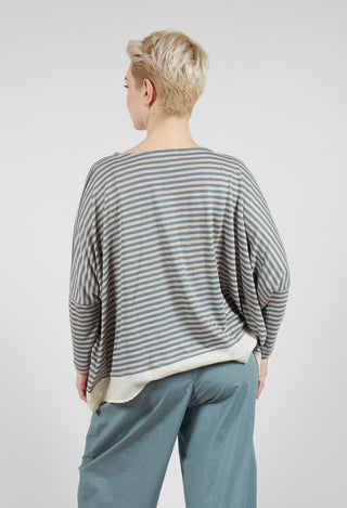 Bamboo LR Jumper in Lago Stripe