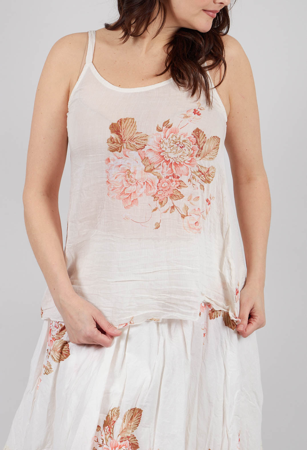 Basic Top in Cotton Fleurs