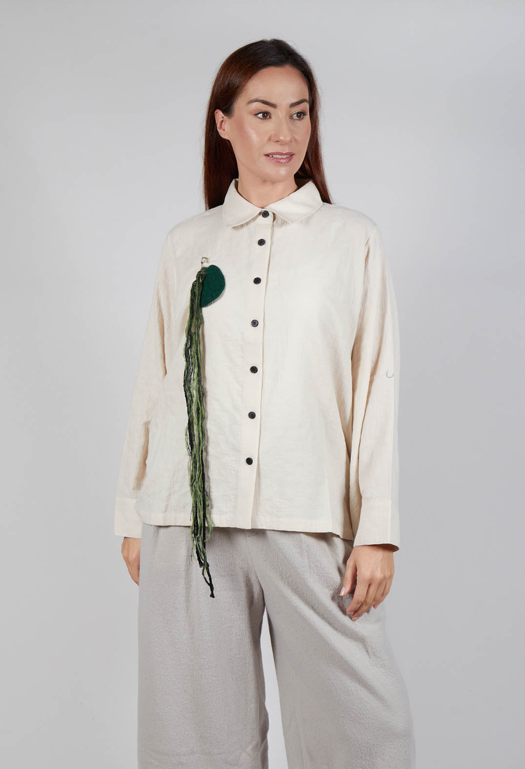 Batwing Shirt in Cream