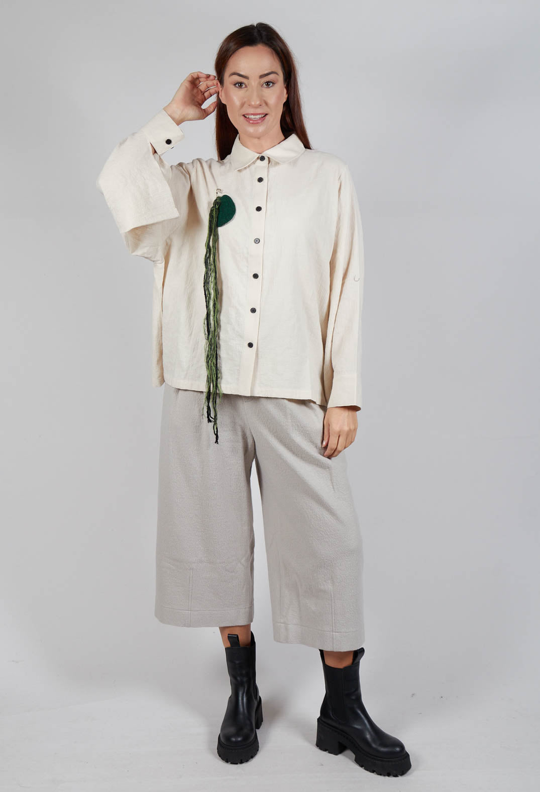 Batwing Shirt in Cream