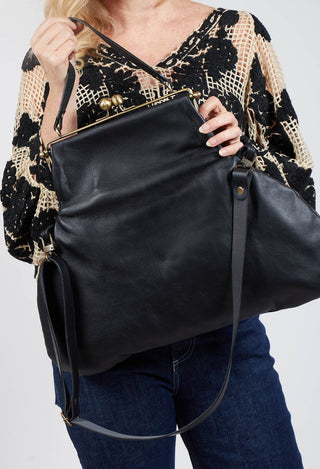 Bauletto Tondo Bag in Black