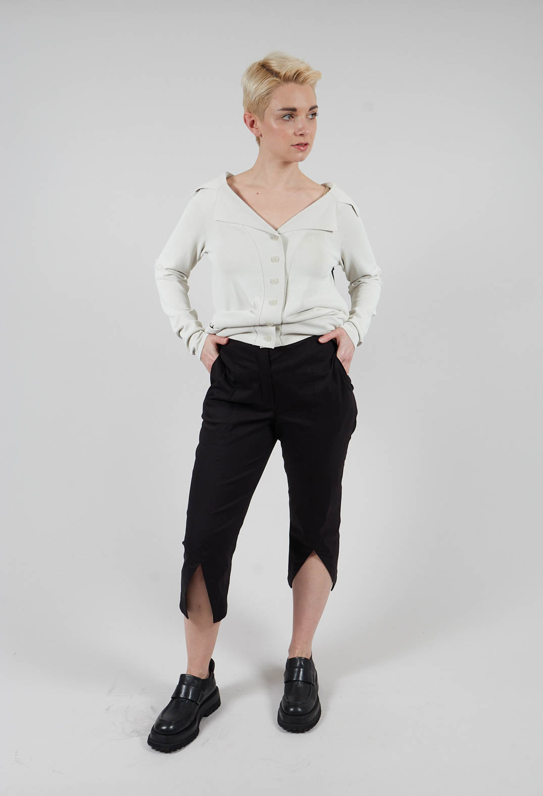 Belt Trousers in Black