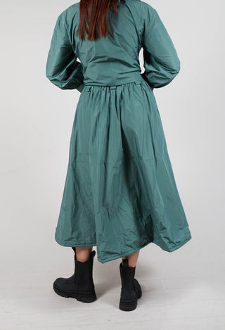 Belted Full Skirt in Sage Green