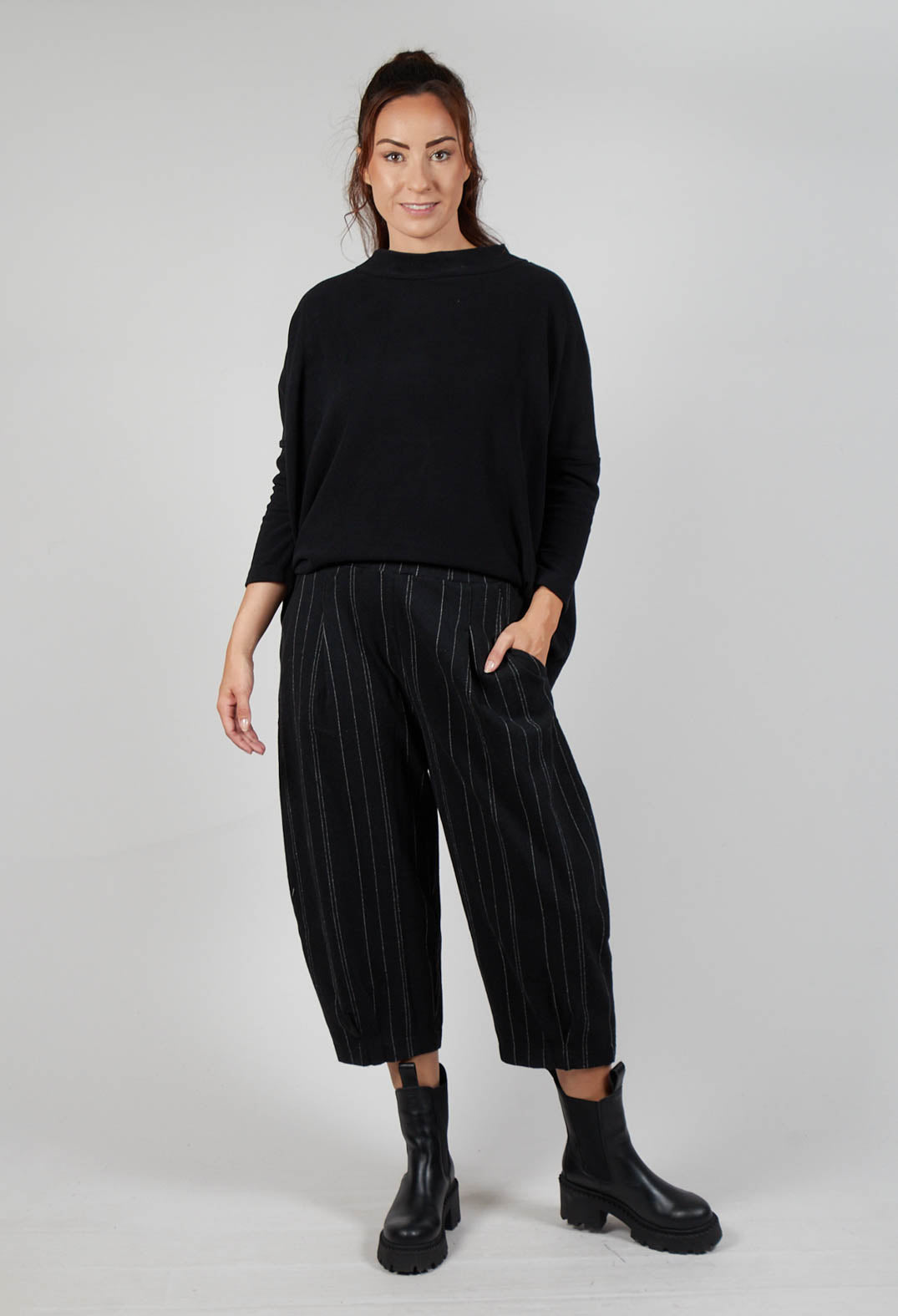 Bianco J Trousers in Nero