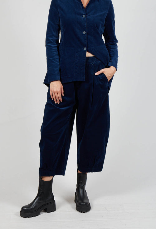 Bianco V Trousers in Blu