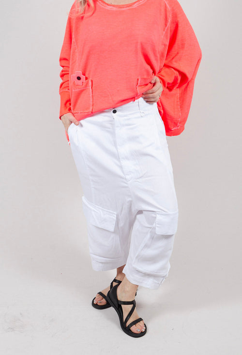 Big Pocket Trousers in White