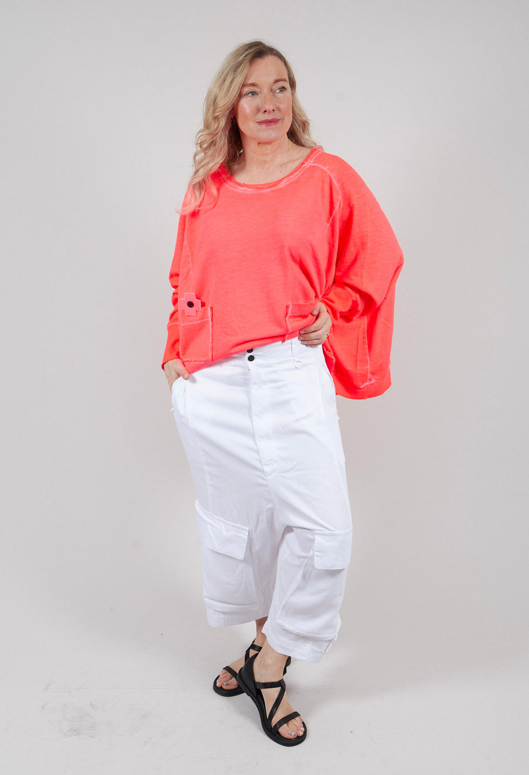 Big Pocket Trousers in White