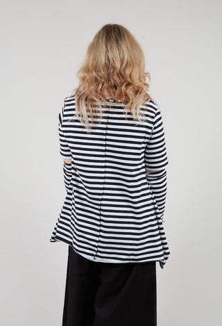 Big T-Shirt in Black and White Stripe