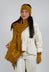 Block Wool Scarf in Mustard