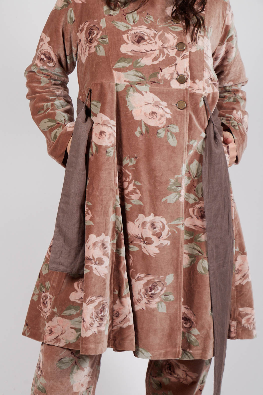 Blunet Laine Coat in Velour Fleur Rose