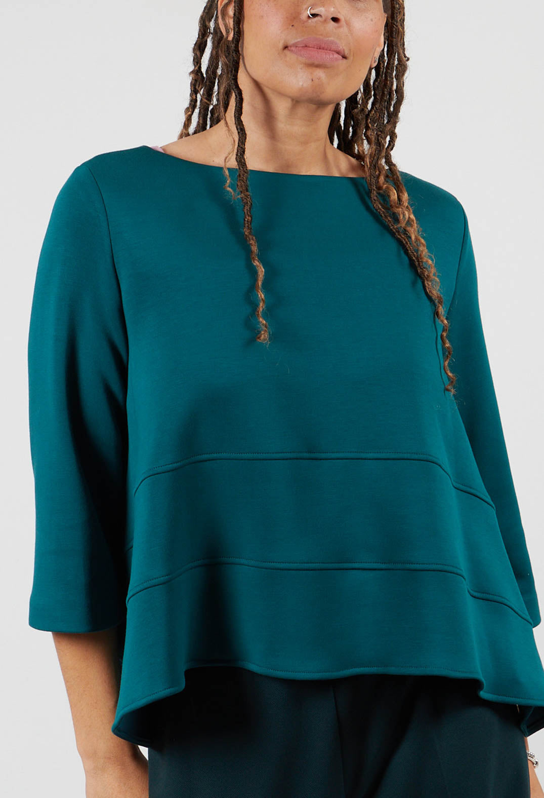 Boat Neck Top in Ottanio