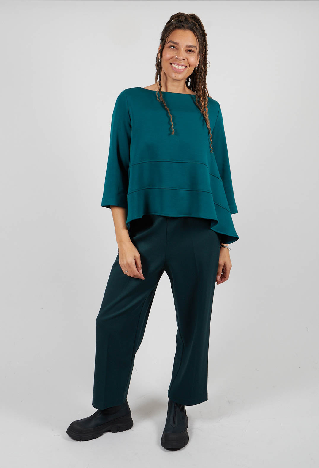 Boat Neck Top in Ottanio