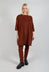 Boat Neck Tunic V in Rust