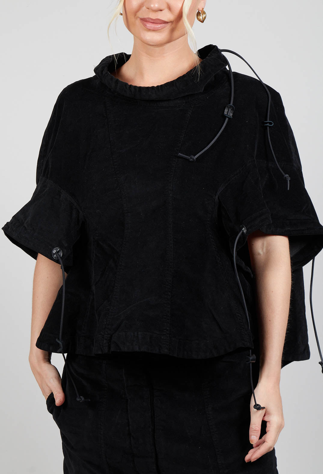 Boned Blouse in Black