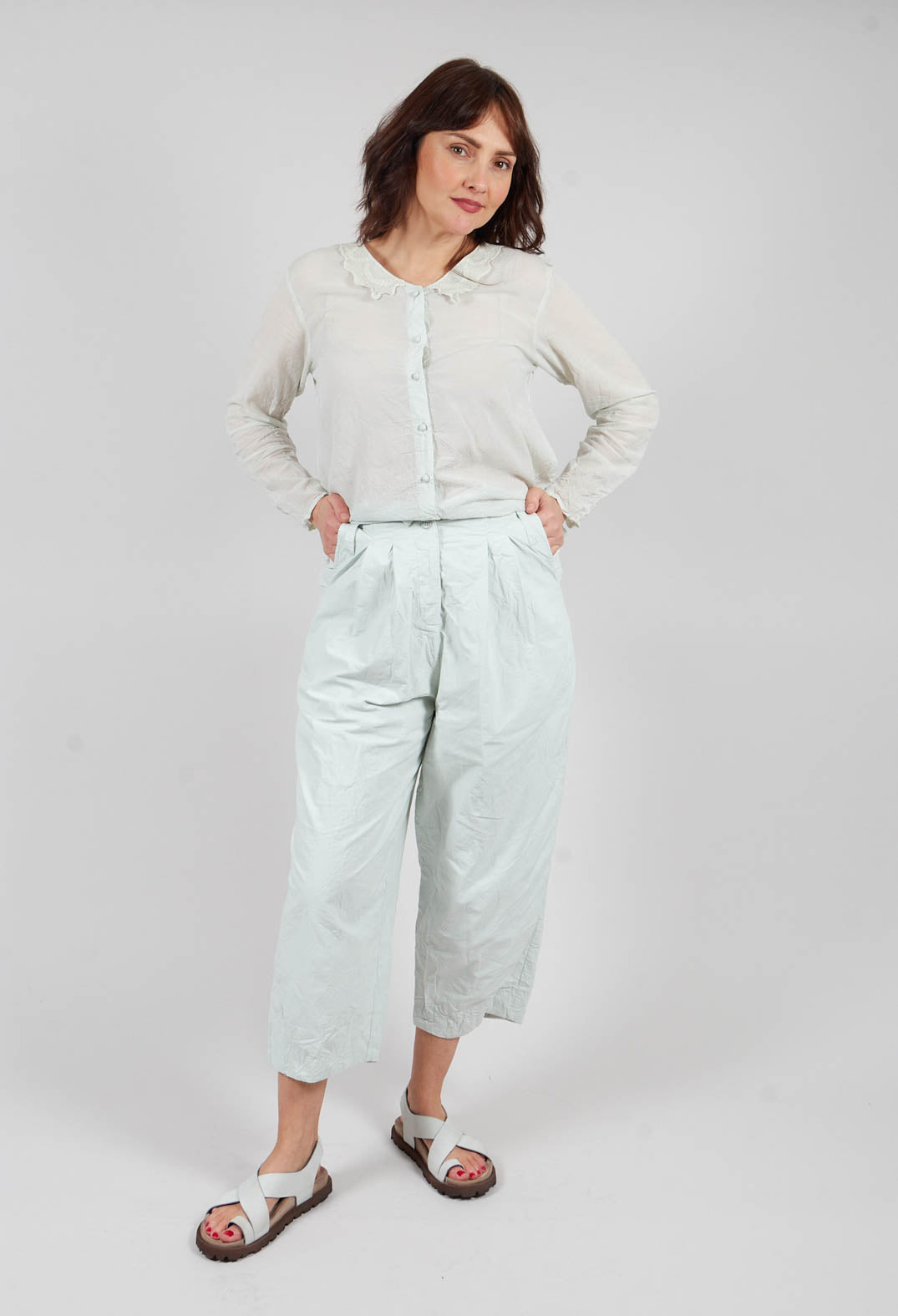 Botvi Trousers in Soft Jade