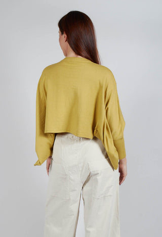 Boxy Fit Knitted Jumper in Mustard