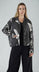 PRE-ORDER - Boxy Linen Jacket in Grey Print (Pictured in Black Print)