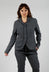 Button Jacket in Slate Mel