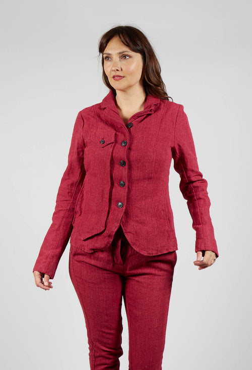 Button Jacket in Sunset Mel