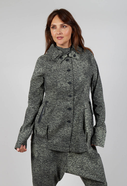 Button Through Jacket in Defender Print