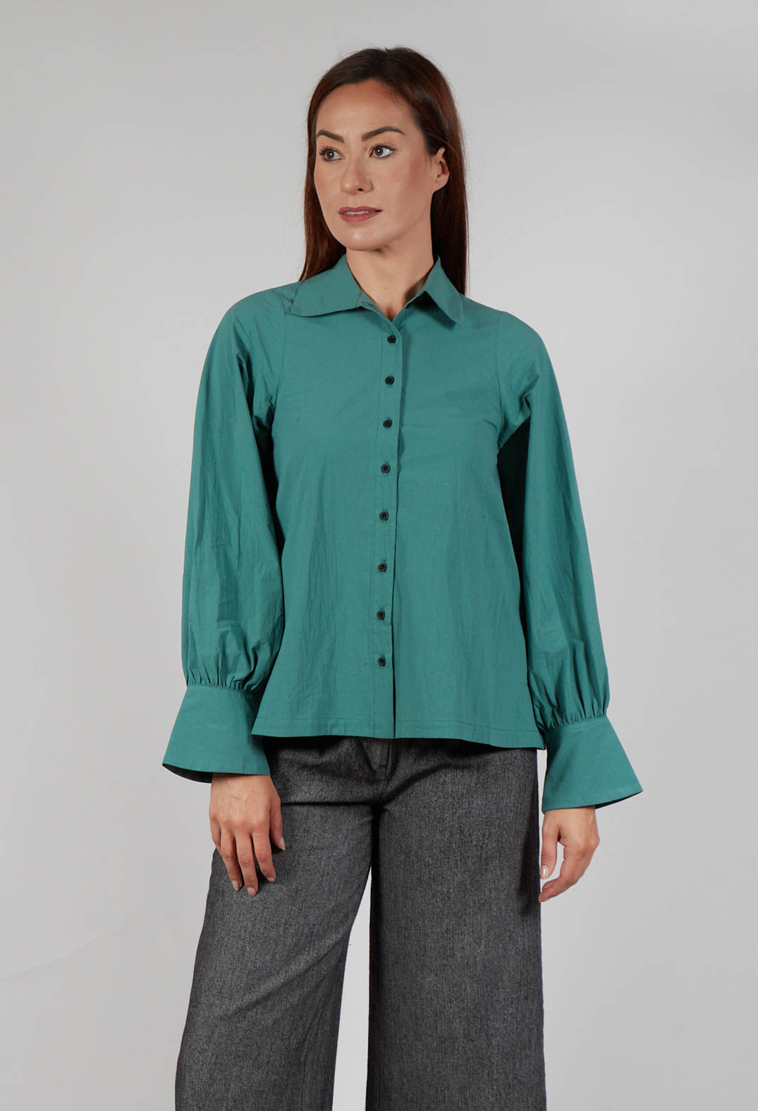 Button Through Shirt in Green