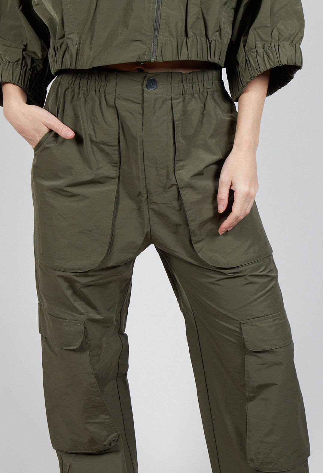 Cargo Style Trousers in Khaki