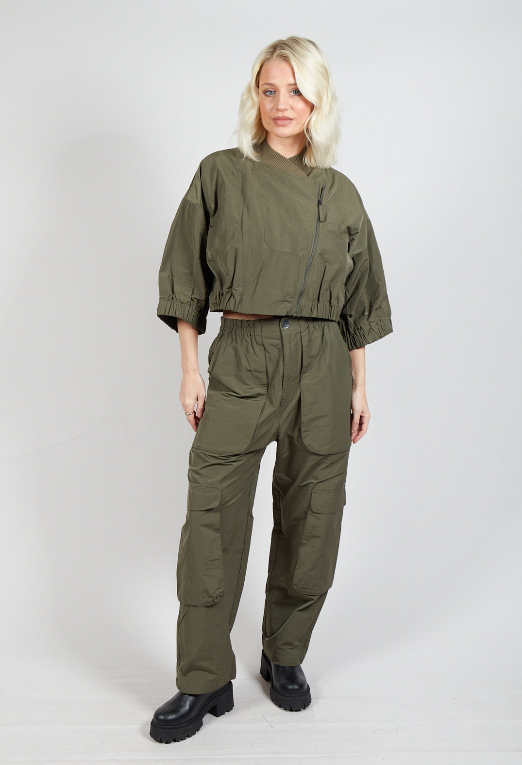 Cargo Style Trousers in Khaki