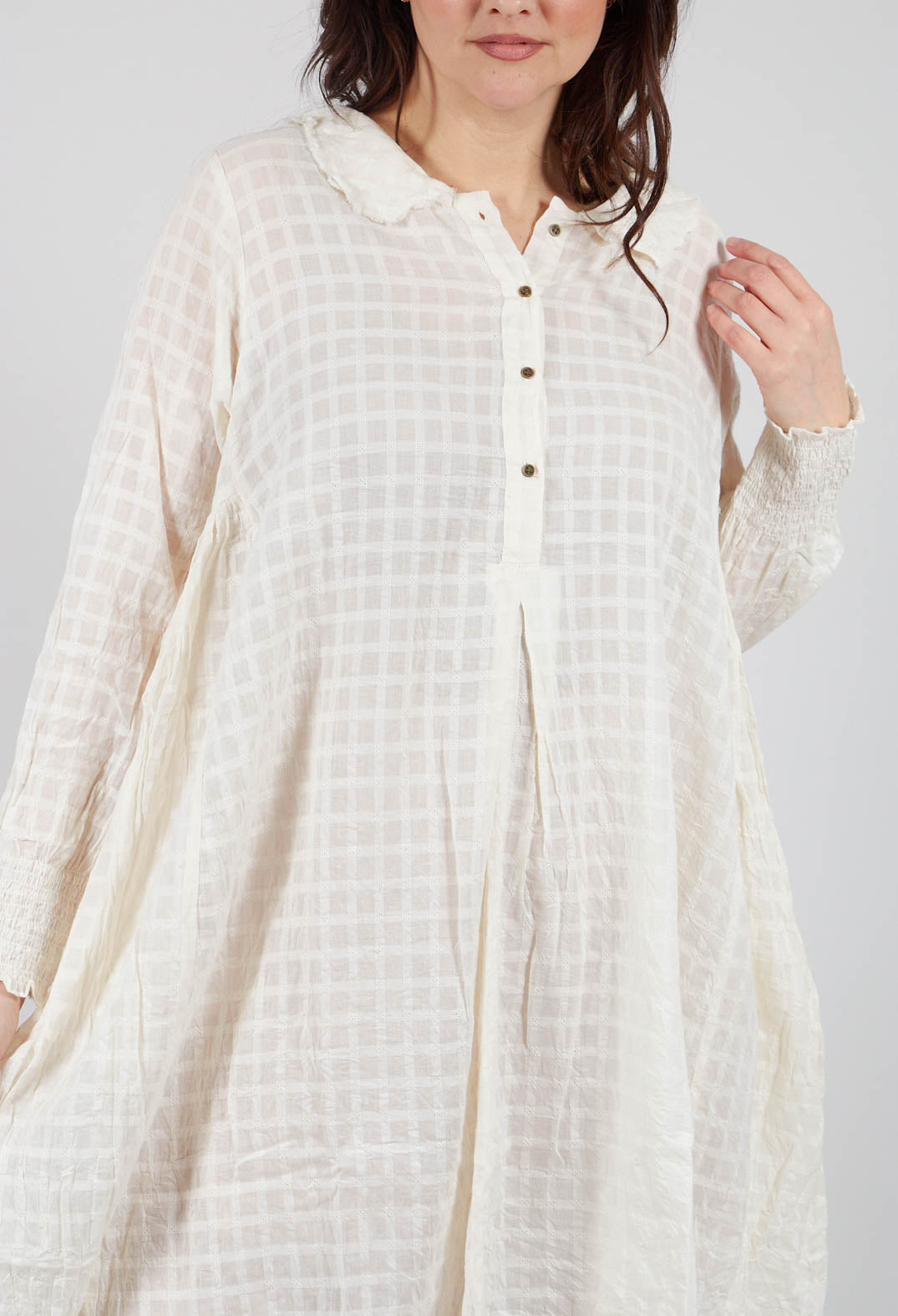 Carola Shirt in Etamine Ecru