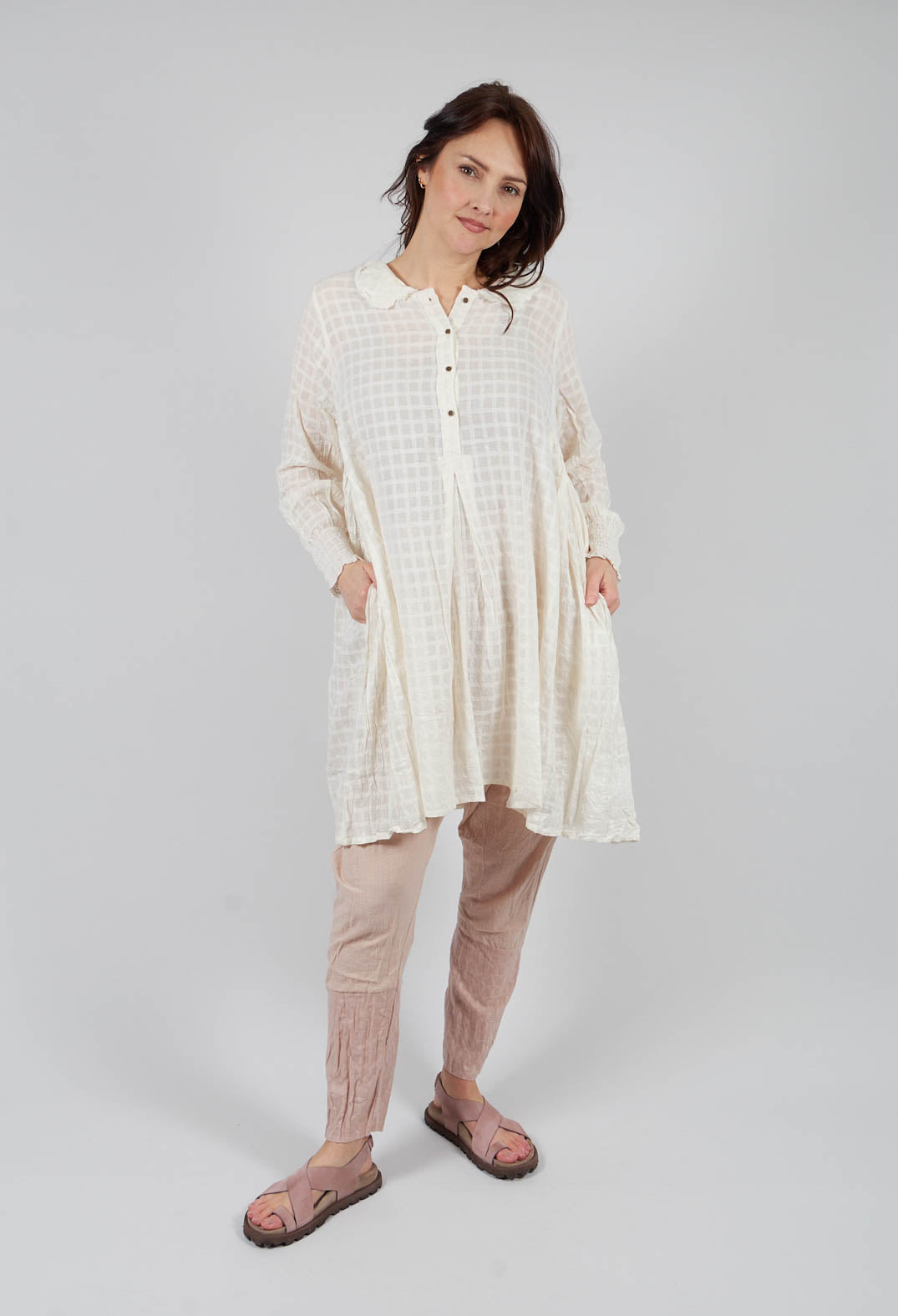 Carola Shirt in Etamine Ecru