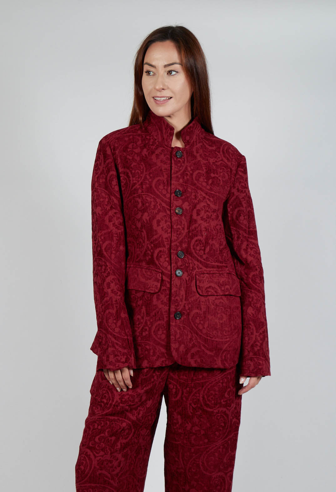 Carpet Jacket in Bordeaux