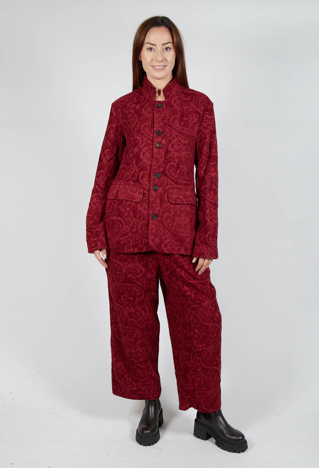 Carpet Jacket in Bordeaux