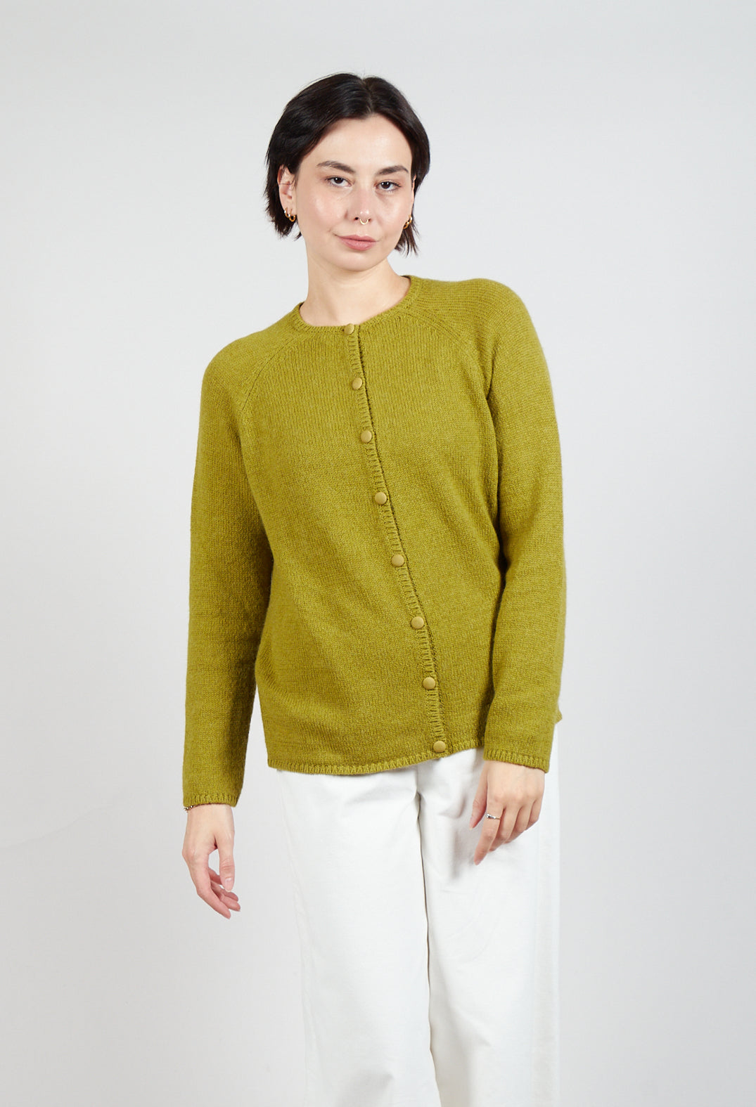 Cashmere Cardigan in Green