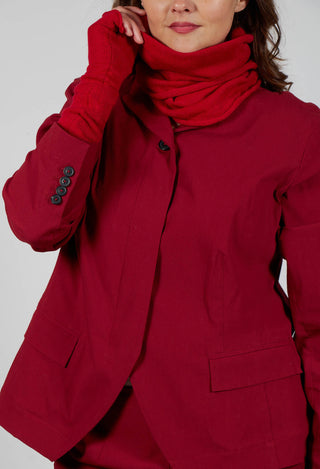 Cashmere Snood in Cardinal