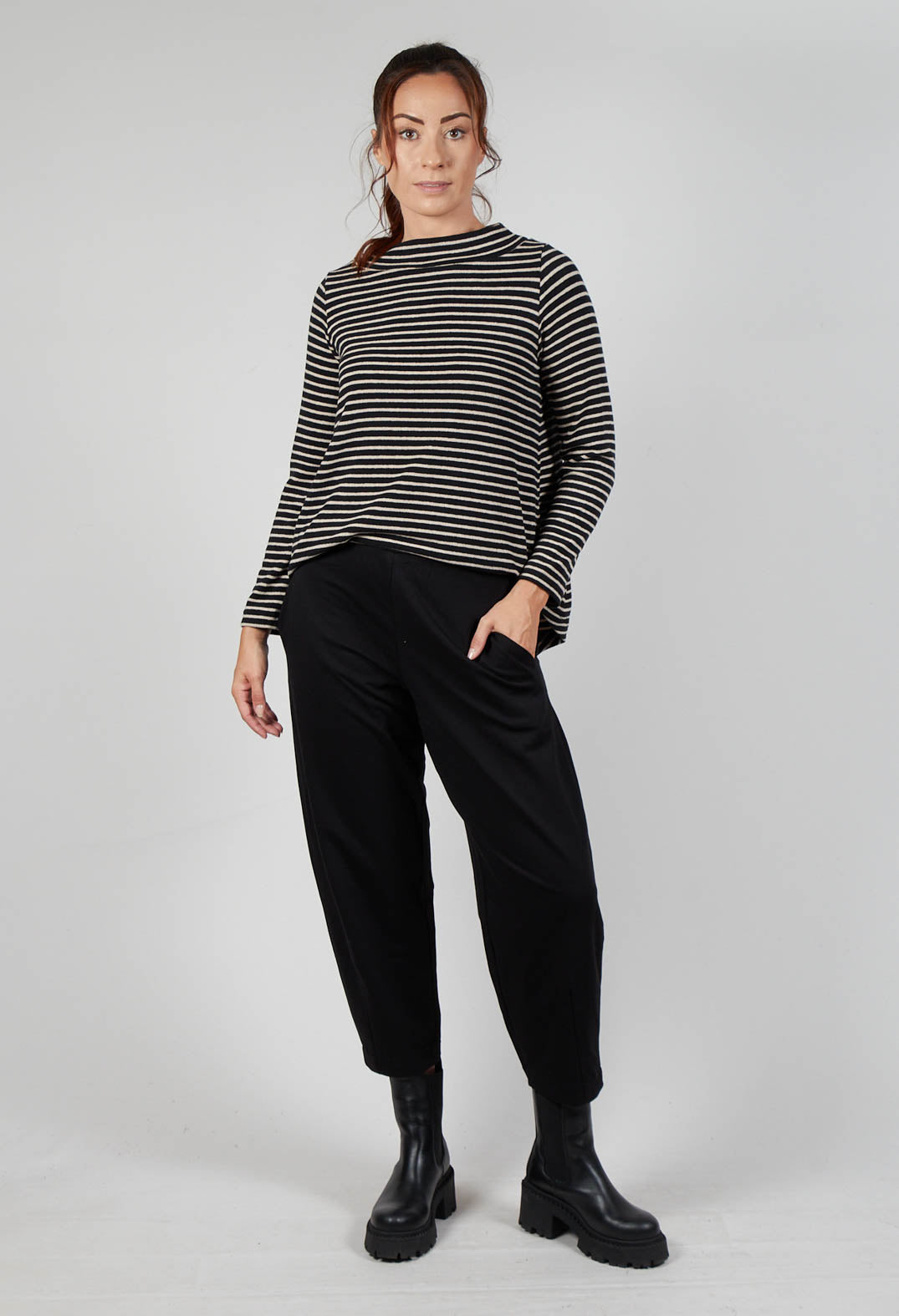 Cervo F Trousers in Nero