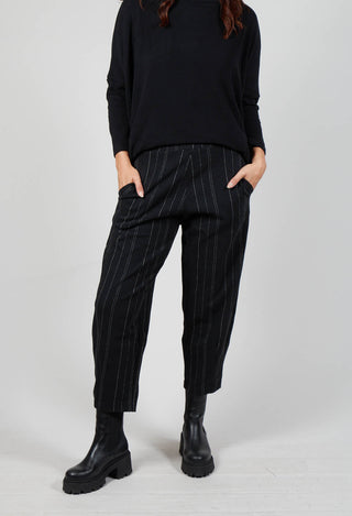 Cervo J Trousers in Nero 31319