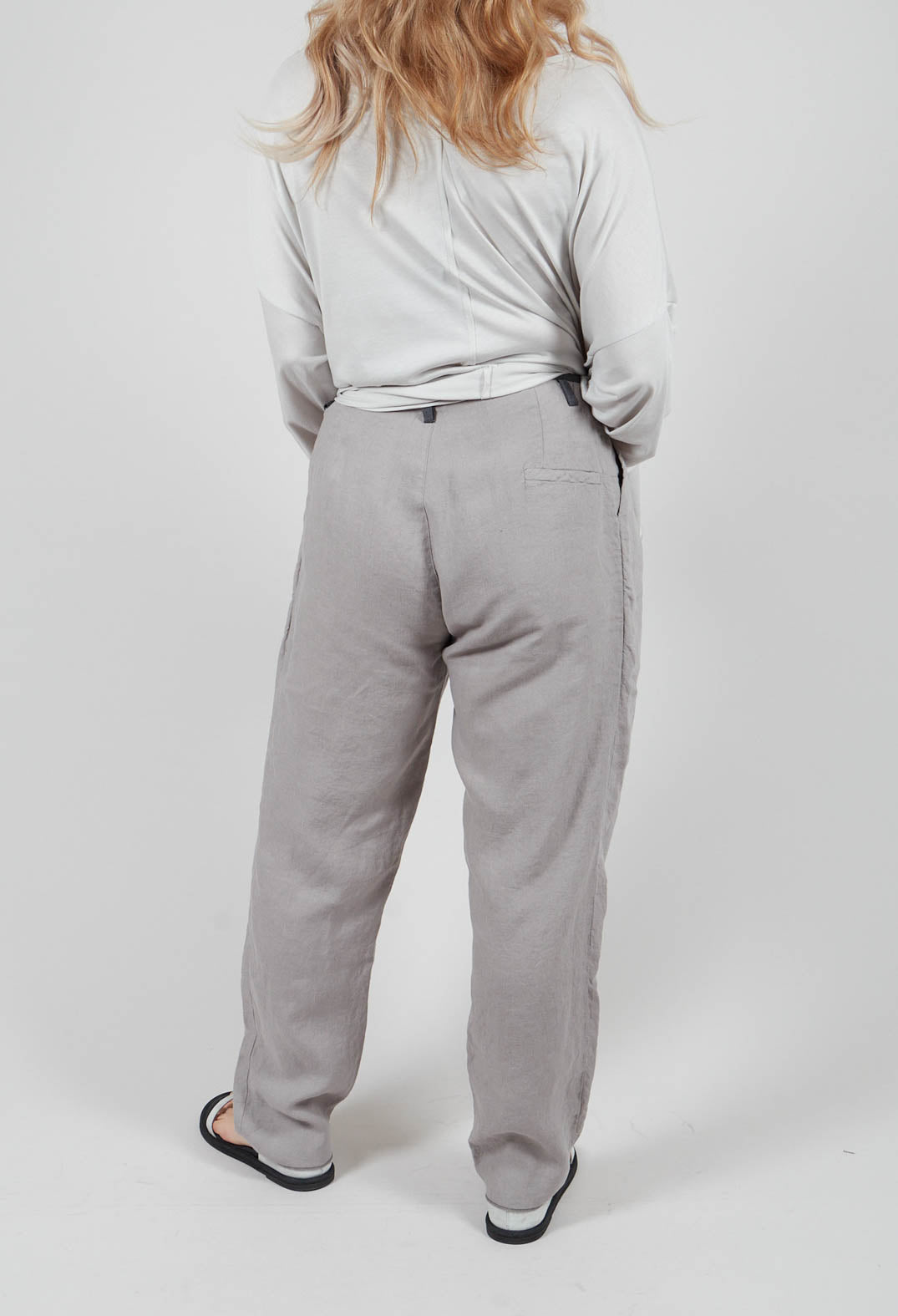 Chino Pants in Silver Gray