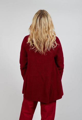 Chunky Roll Neck Jumper in Sunset