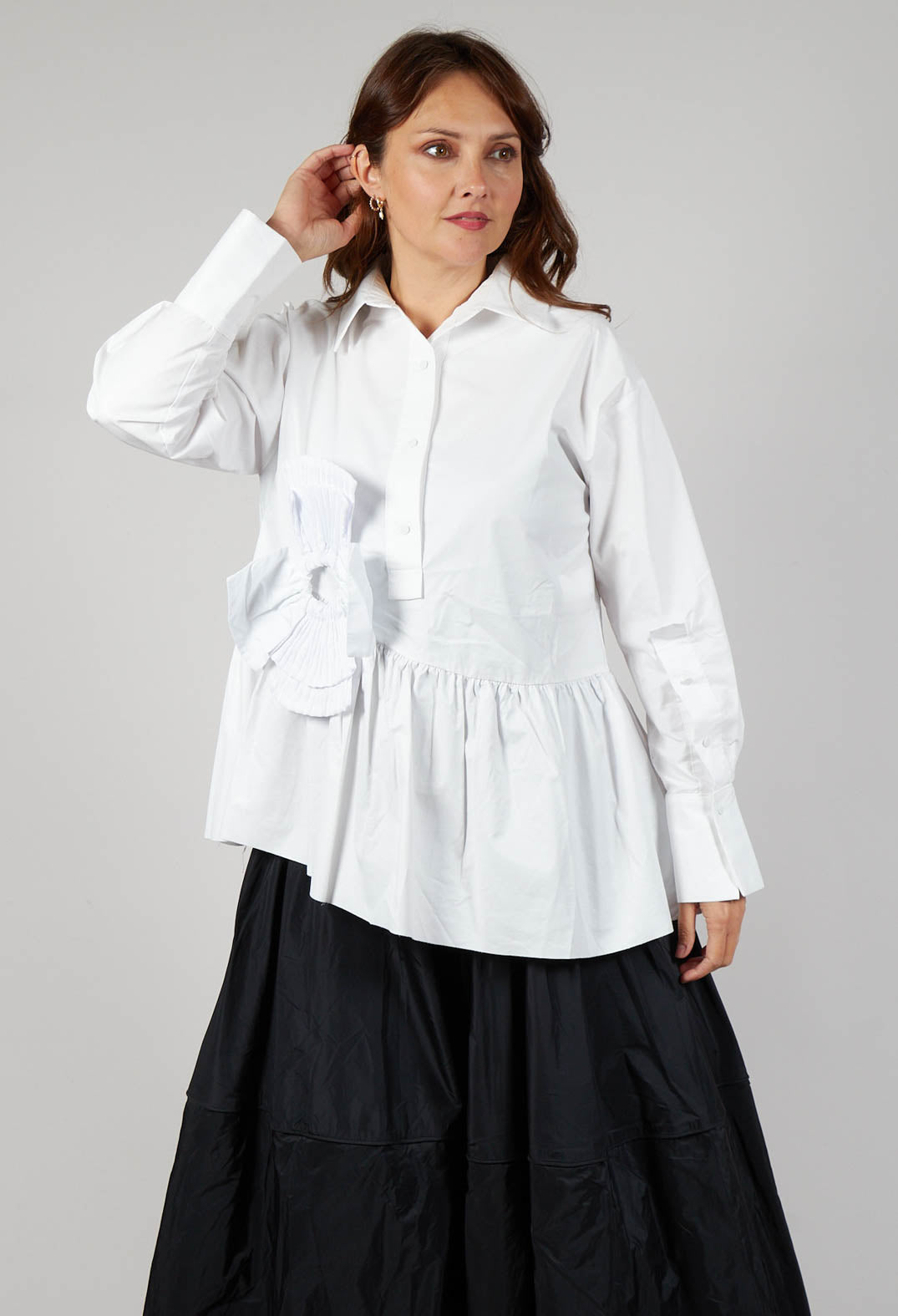 Coated Shirt in White