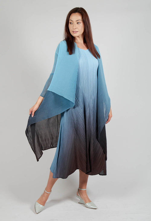 Collare Coat in Blue Topaz