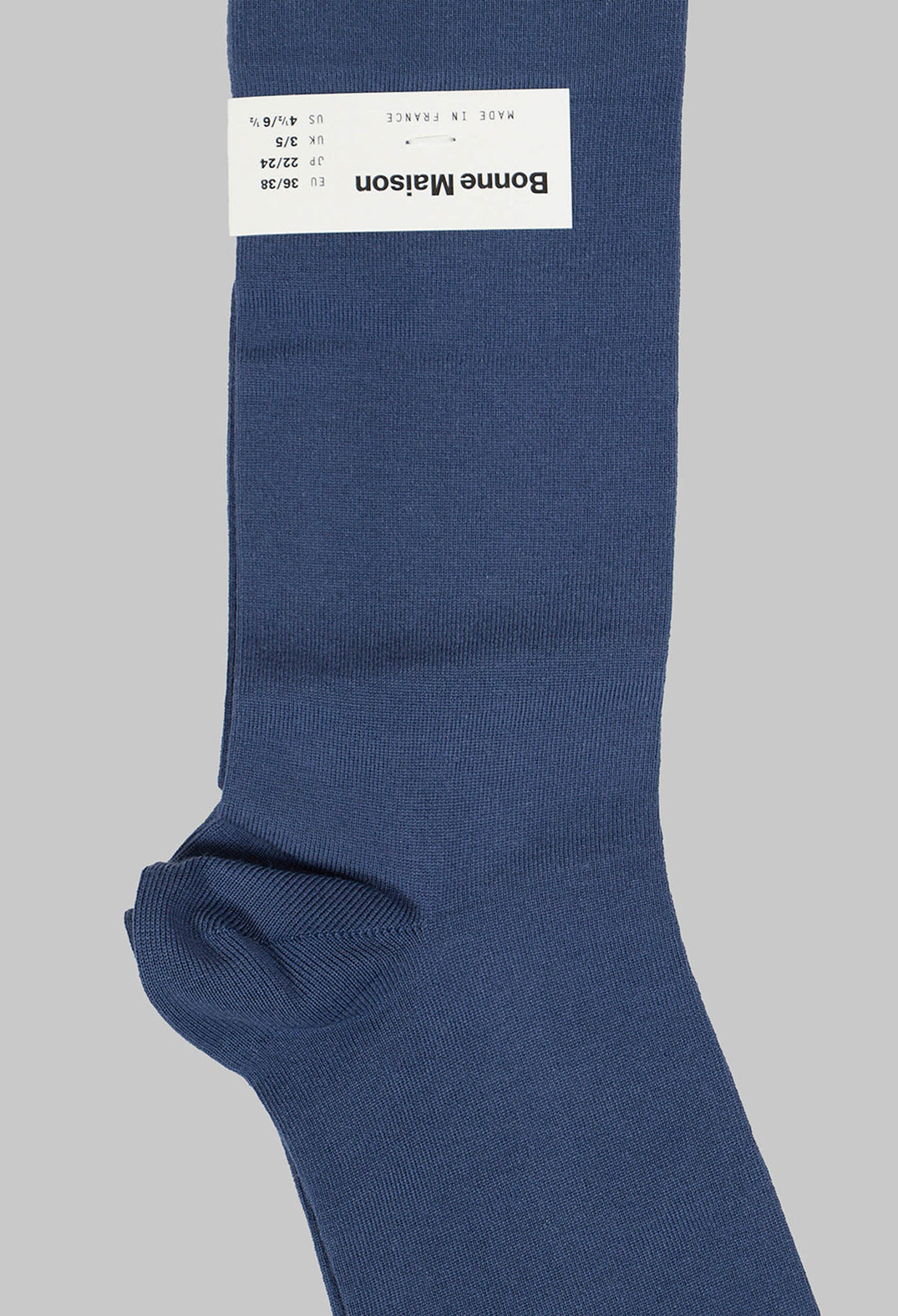 Contrasting Toe Socks in Uni Denim