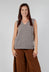 Corry V-Neck Tank Top in Vole